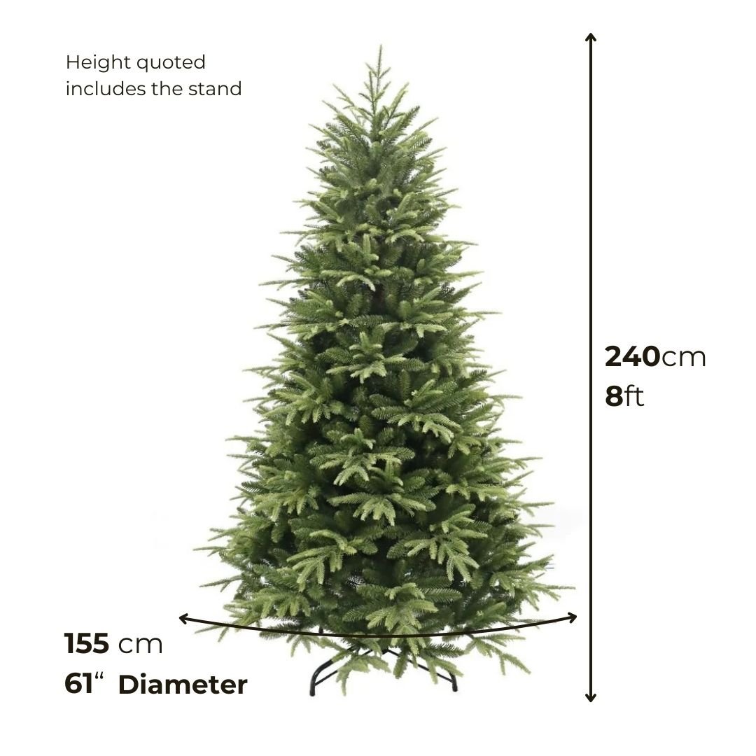 Artificial Christmas Tree - Parque Green 8ft Christmas Tree
