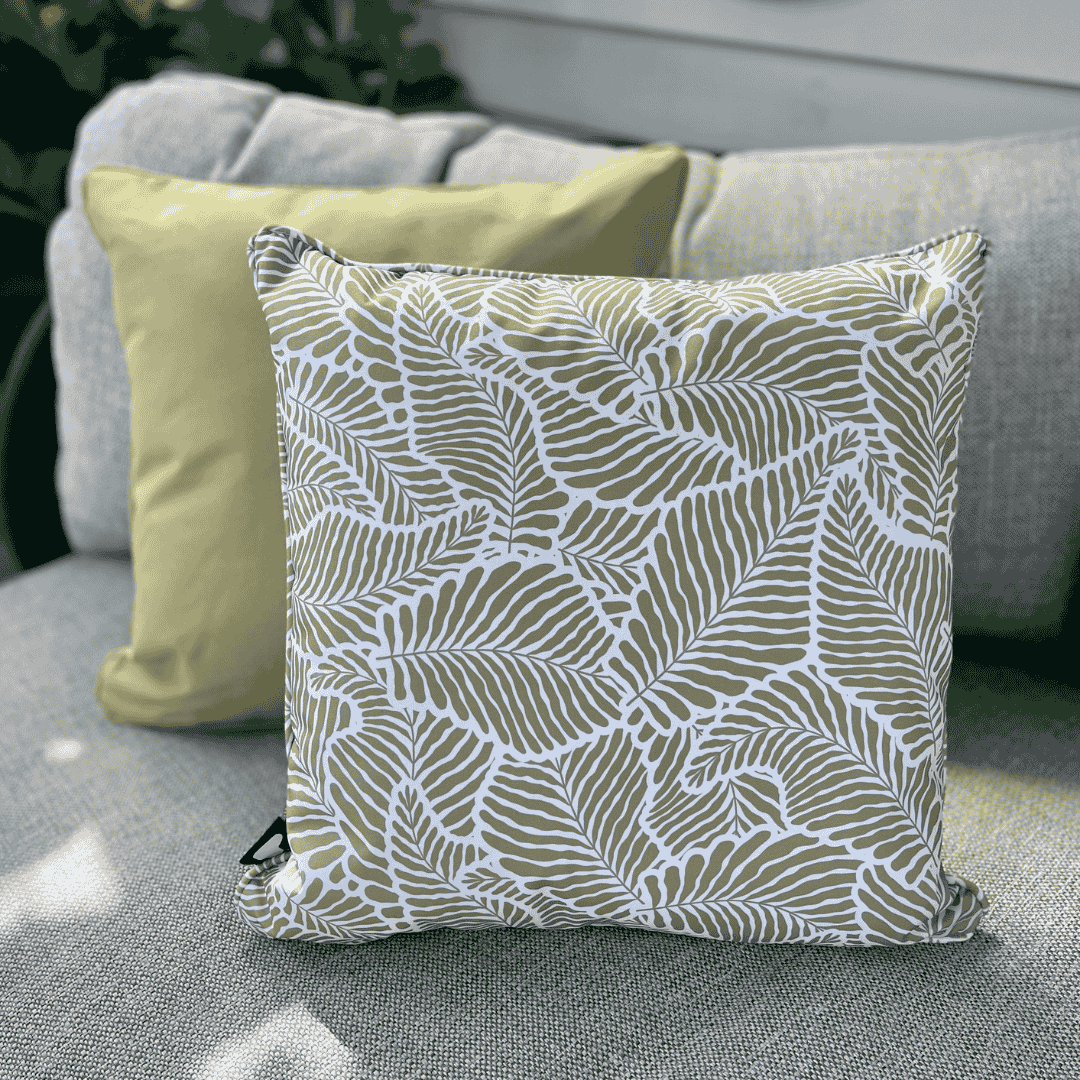 B Cushion Oasis Leaf - Pistache