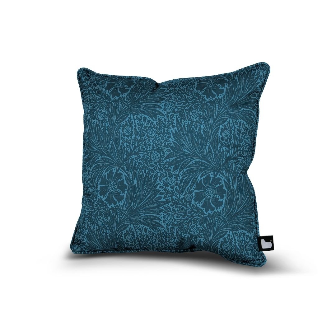 B Outdoor Cushion Floral - Blue