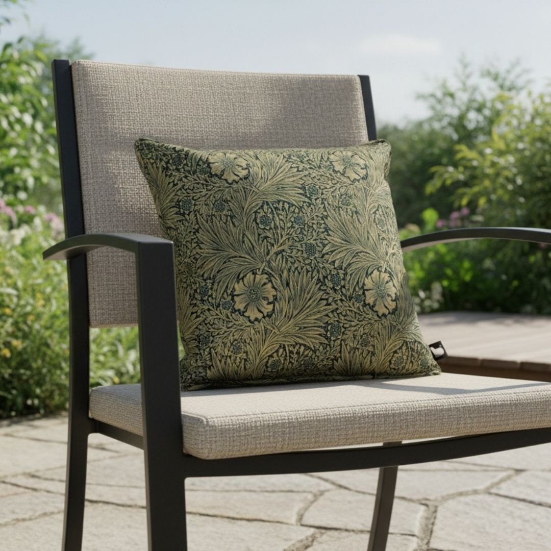 B Outdoor Cushion Floral - Green