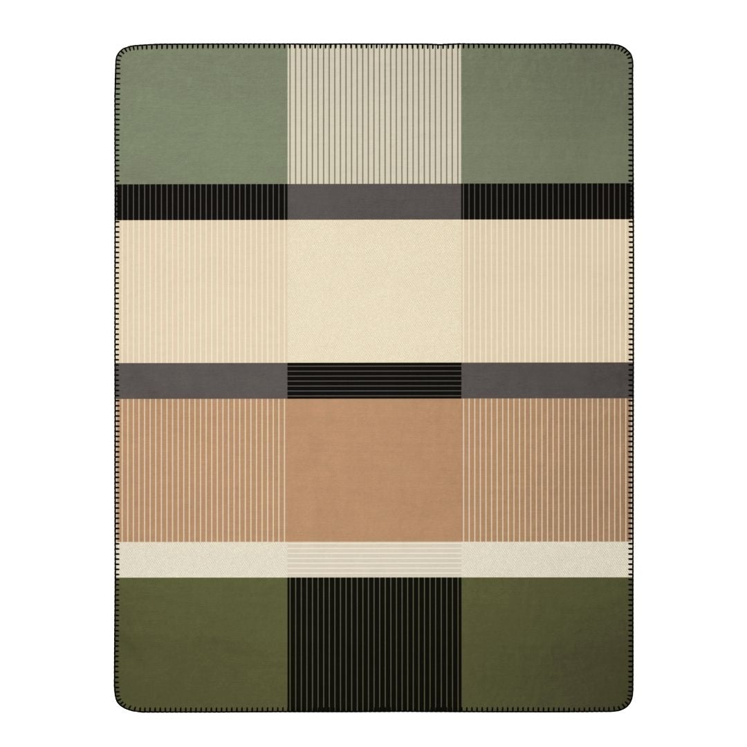 Land Check Throw Blanket