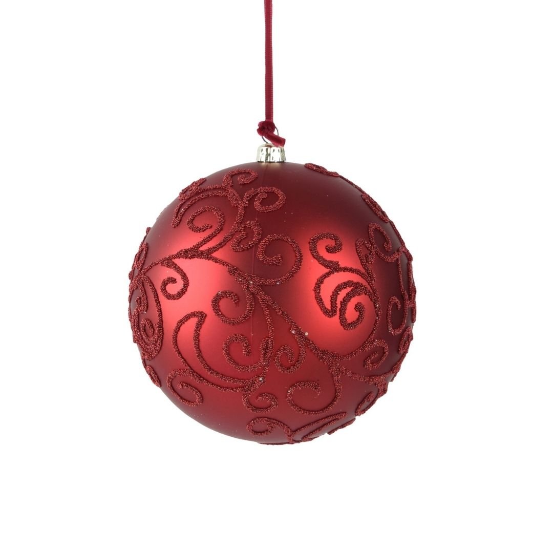 Christmas Bauble Oxblood Matte 20cm