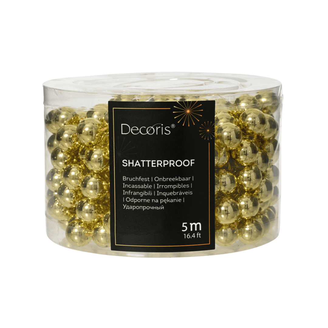 Christmas Bead Garland XL Light Gold