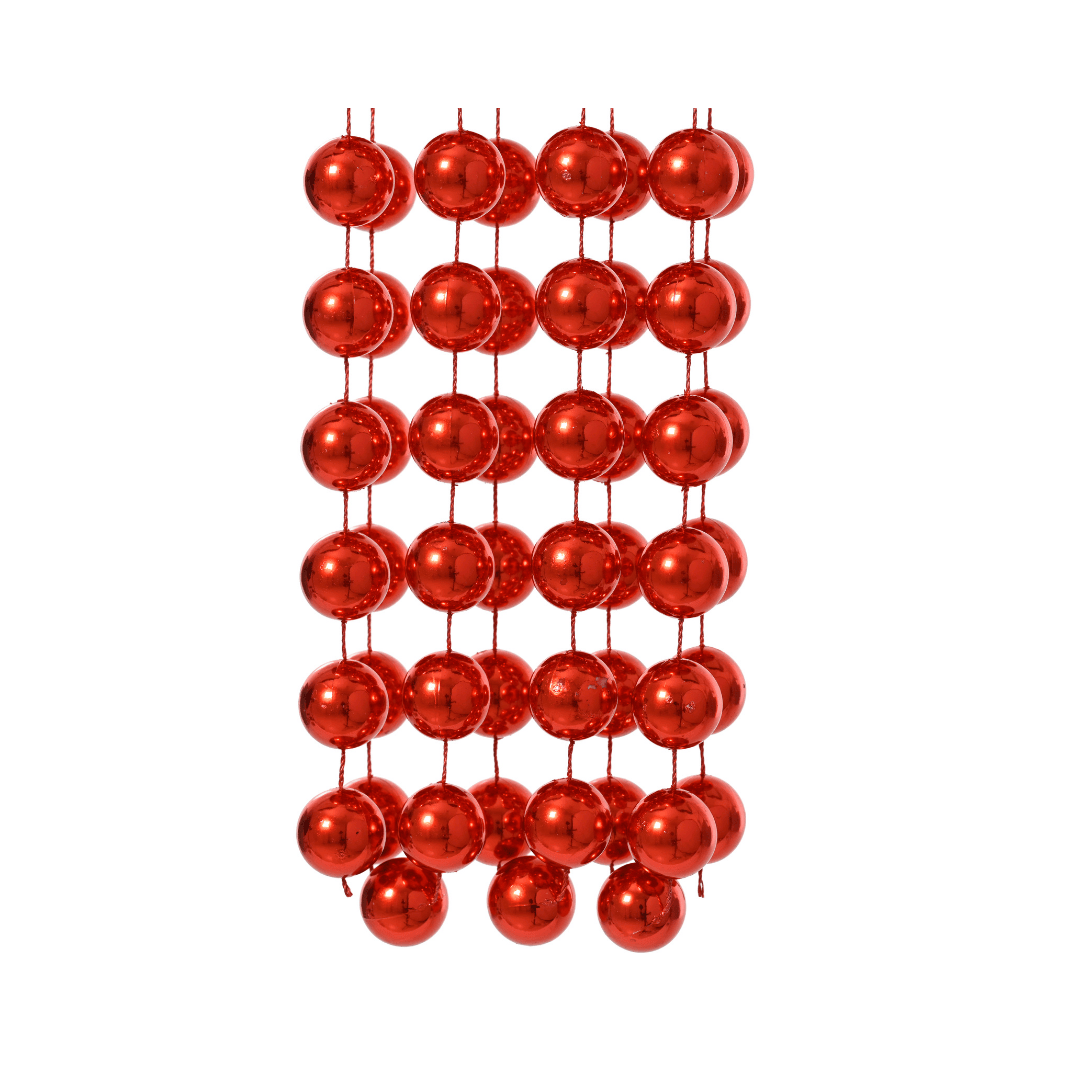 Christmas Bead Garland XXL Red