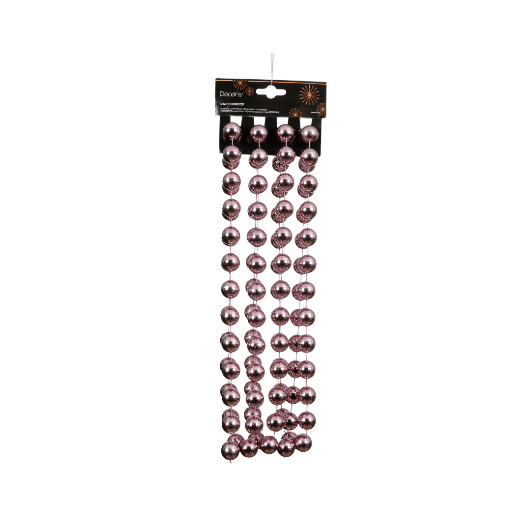 Christmas Bead Garland XXL Vintage Pink