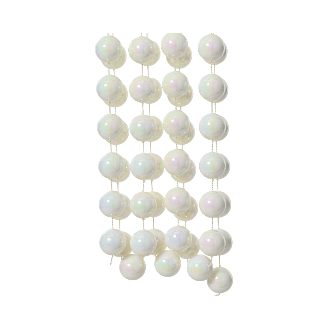 Christmas Bead Garland XXL White
