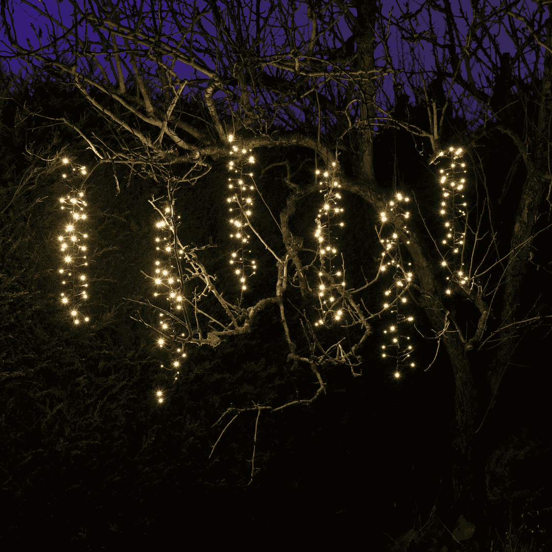 Christmas Cascading Tree Lights 288 Warm White