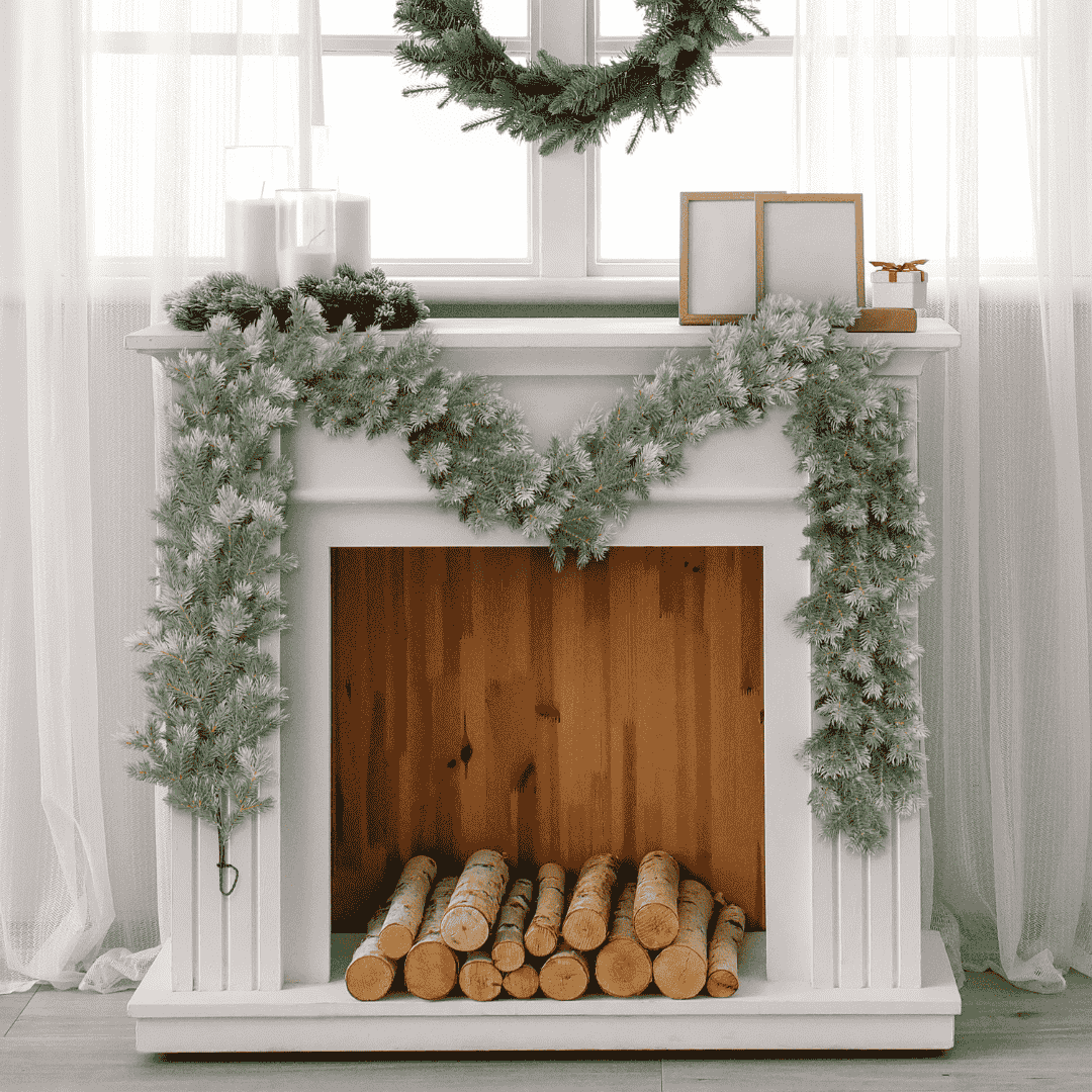 Christmas Garland 9ft Woburn Fir Blue