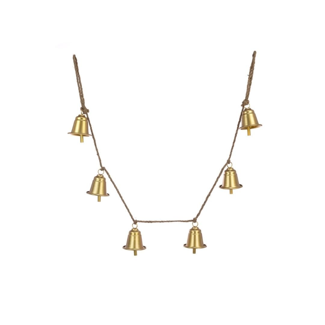 Christmas Metal Bell Garland 138cm