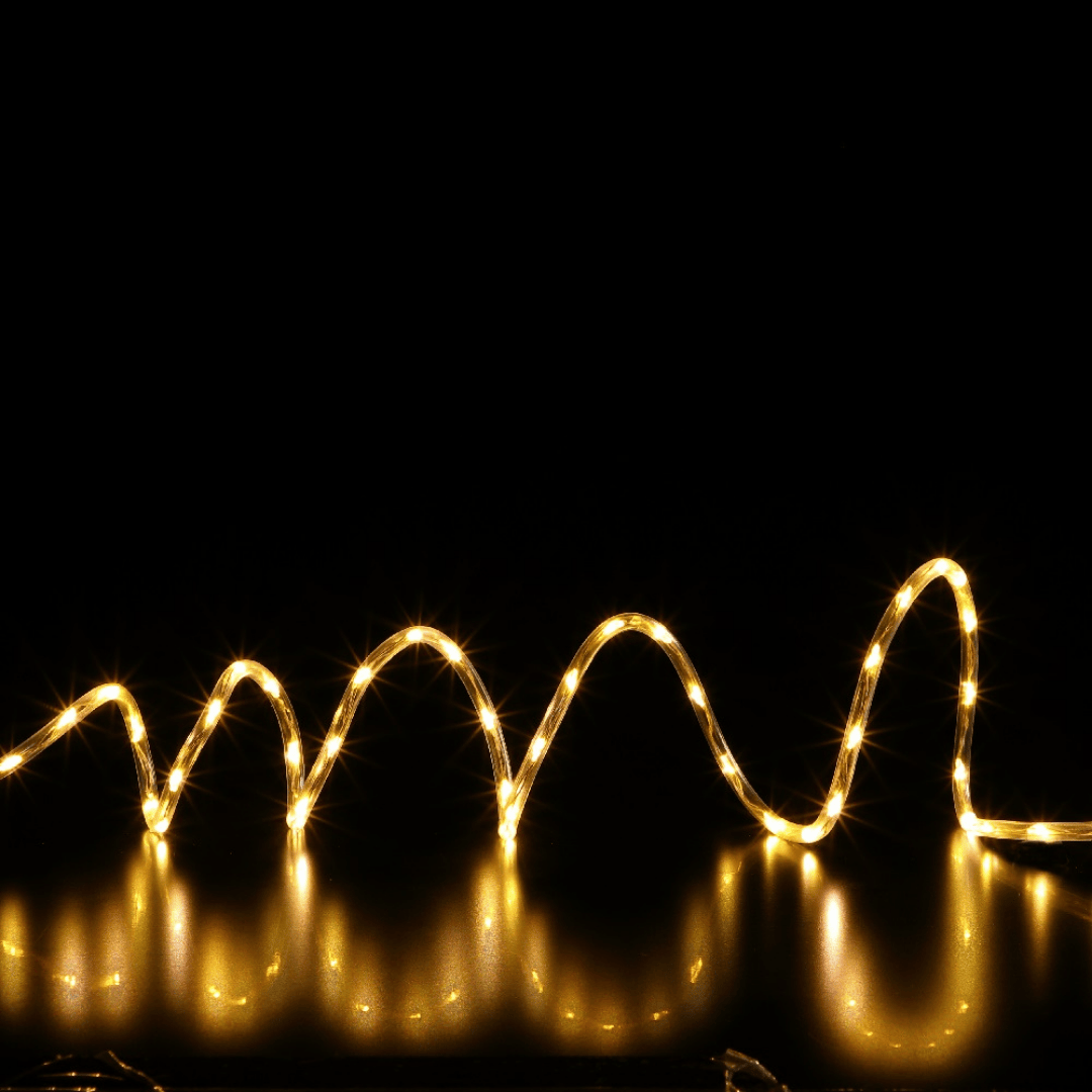 Christmas Micro LED Snowing Rope Cable Light Warm White