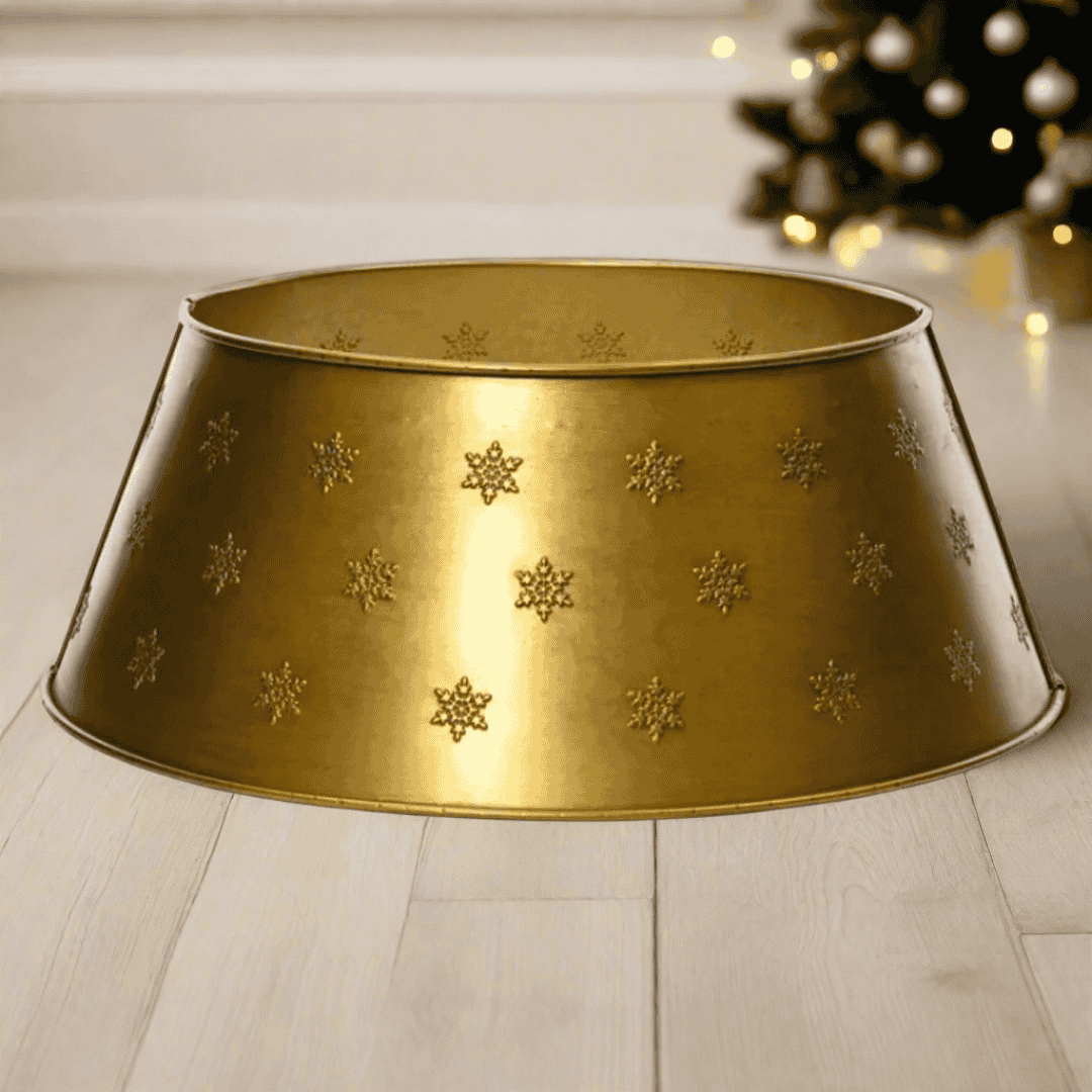 Christmas Tree Ring 6/7ft Iron Antique Gold