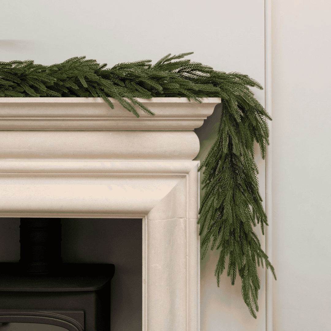 Christmas Waxed Pine Garland 180cm