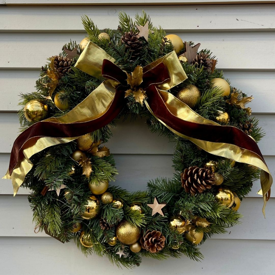 Christmas Wreath Chocolate Gold
