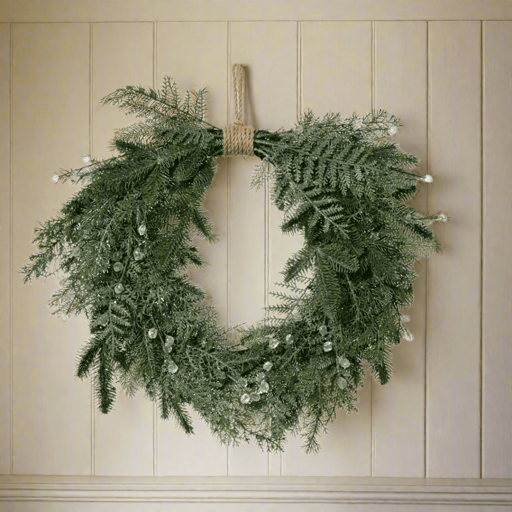 Christmas Wreath Icy 56cm