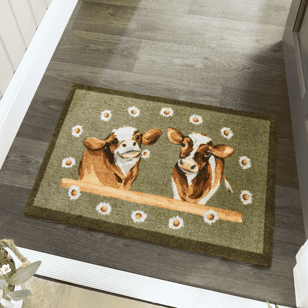 Door Mat Daisy Cow
