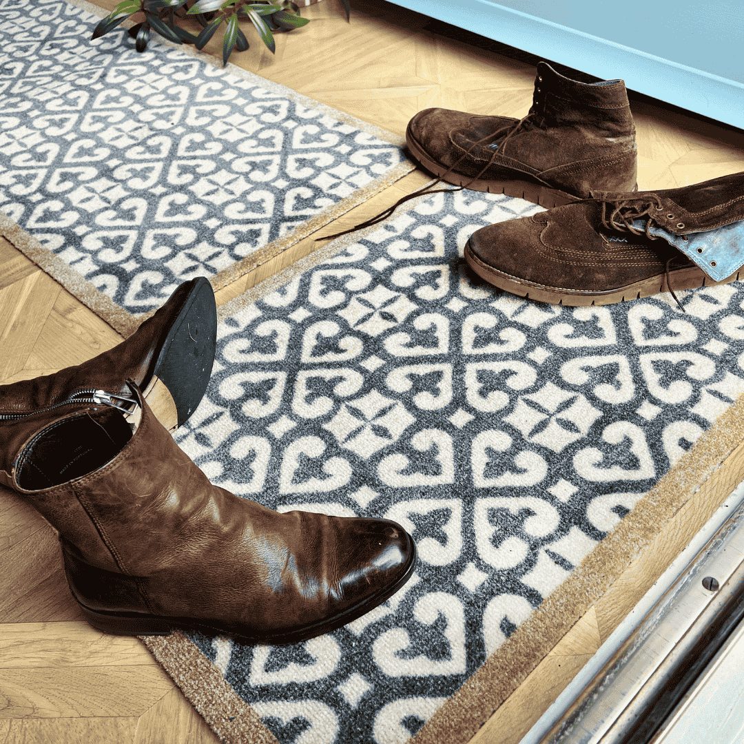 Door Rug Harlequin Grey