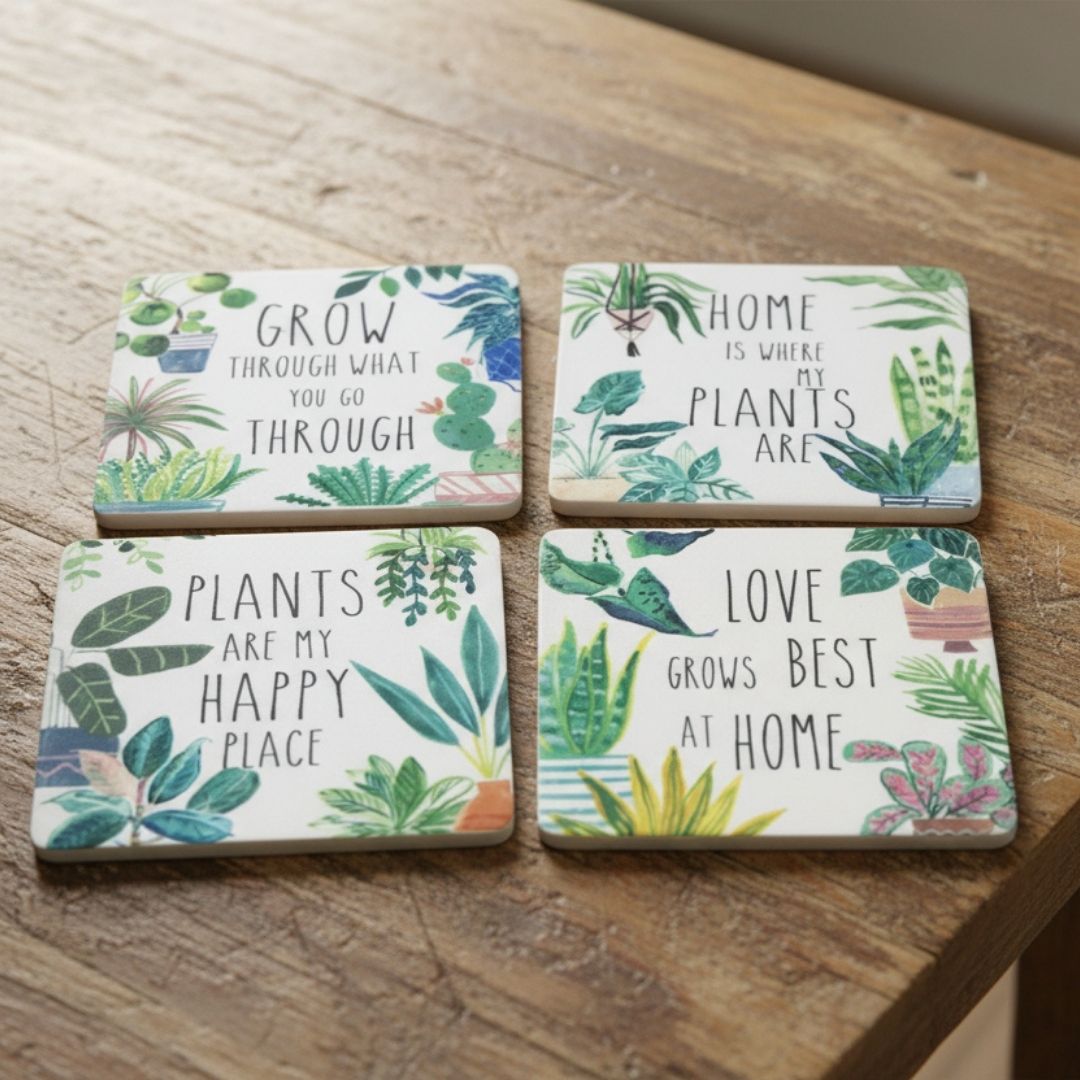 Garden Coasters Set 4