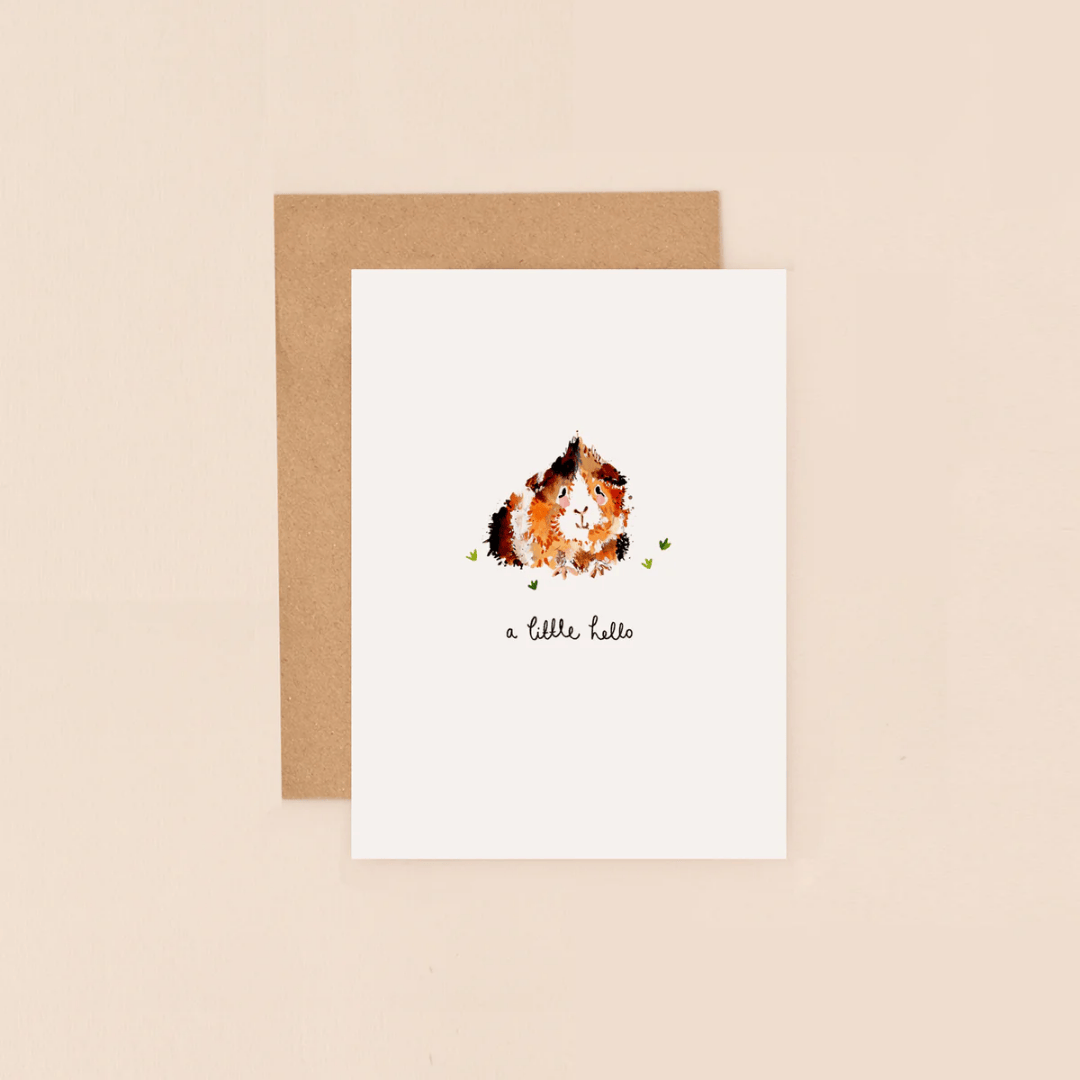 Guinea Pig Little Hello Mini Card