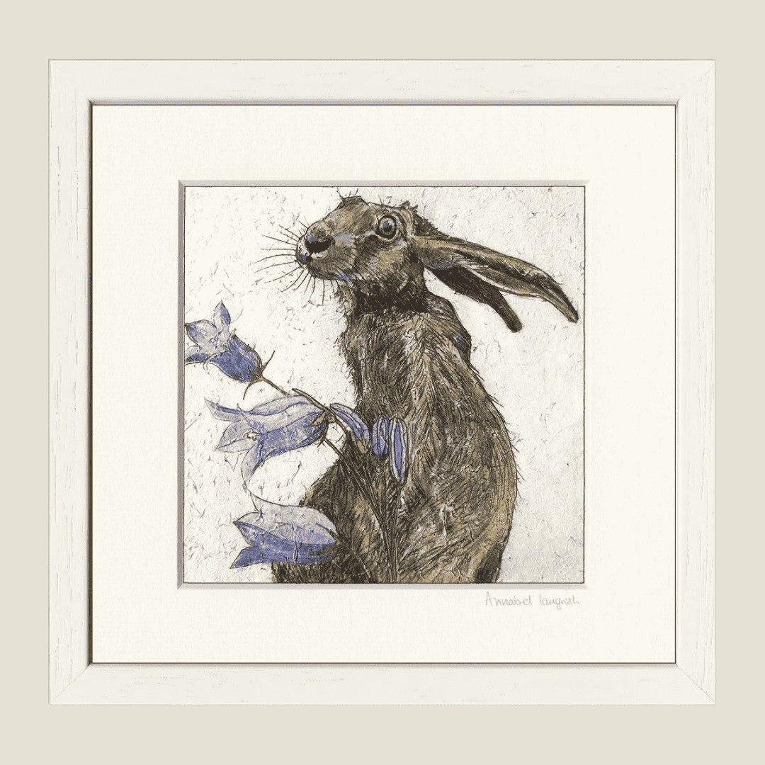'Hare & Harebells' Print