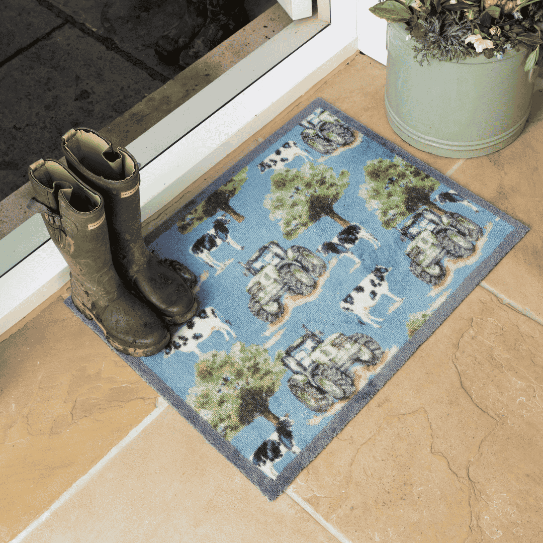 Hug Rug Doormat Farmyard Tractors & Cows