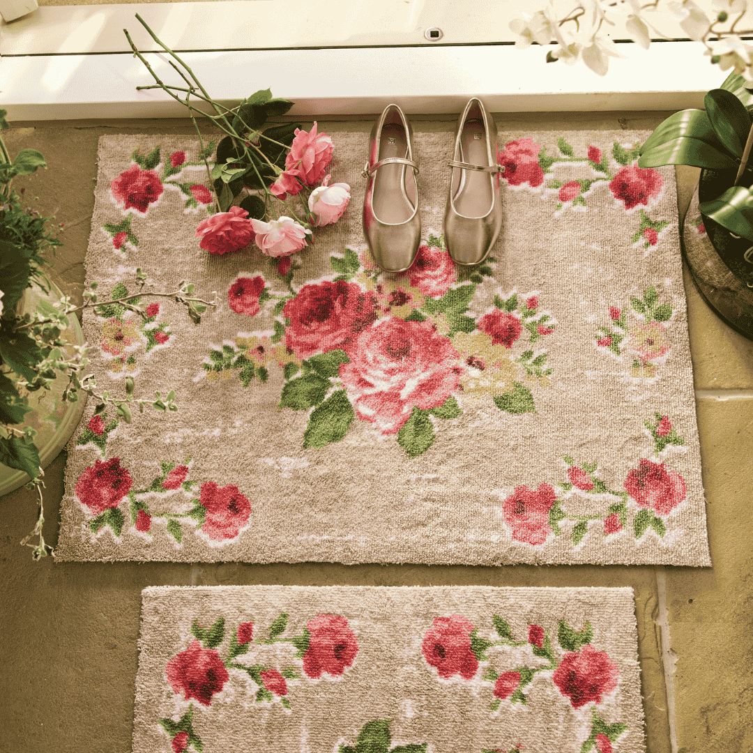 Hug Rug Doormat Vintage Rose