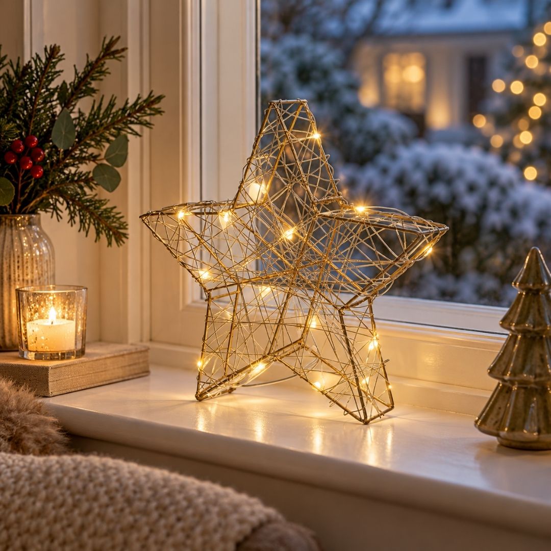 Christmas Micro LED Wire Star