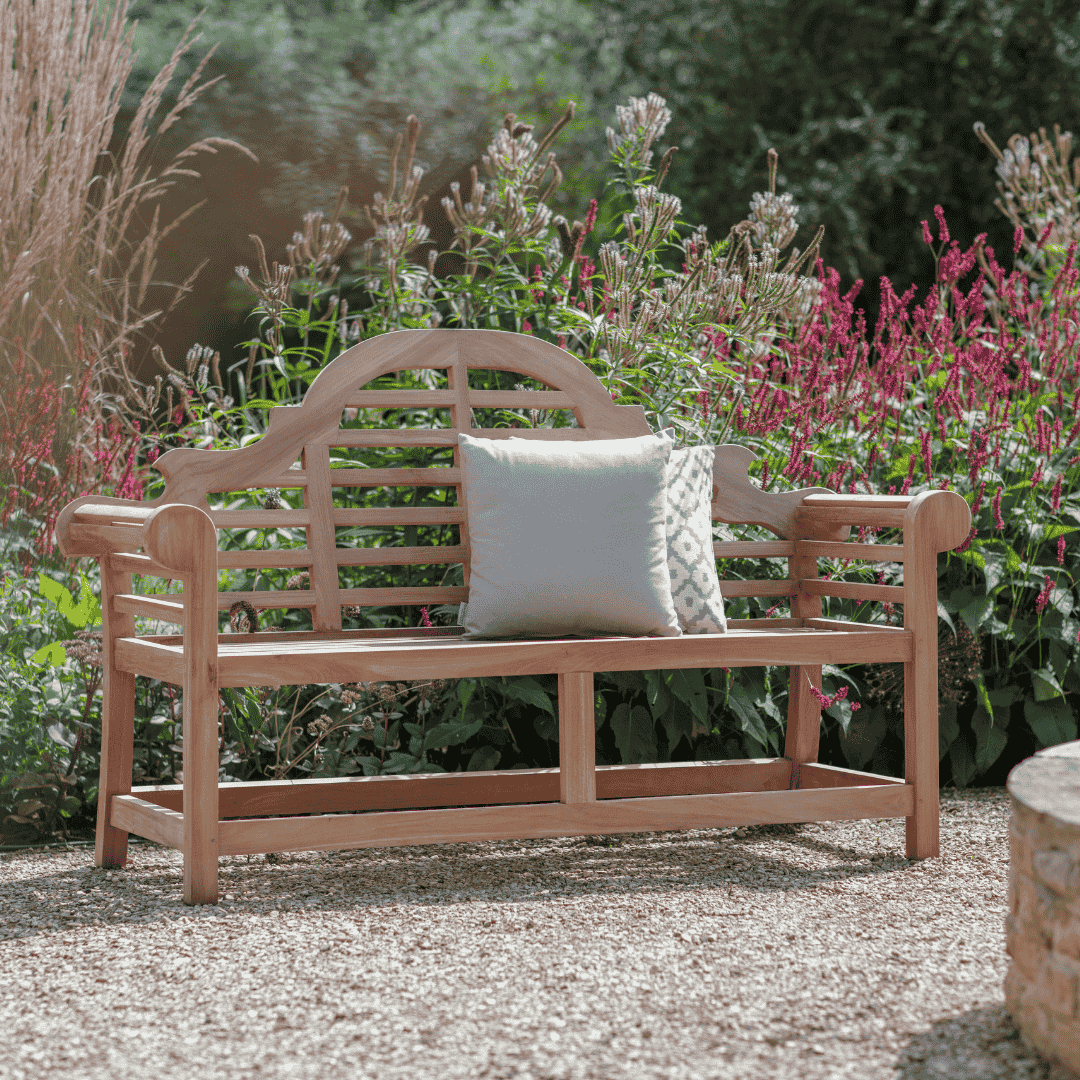 Lutyens Style Wooden Garden Bench