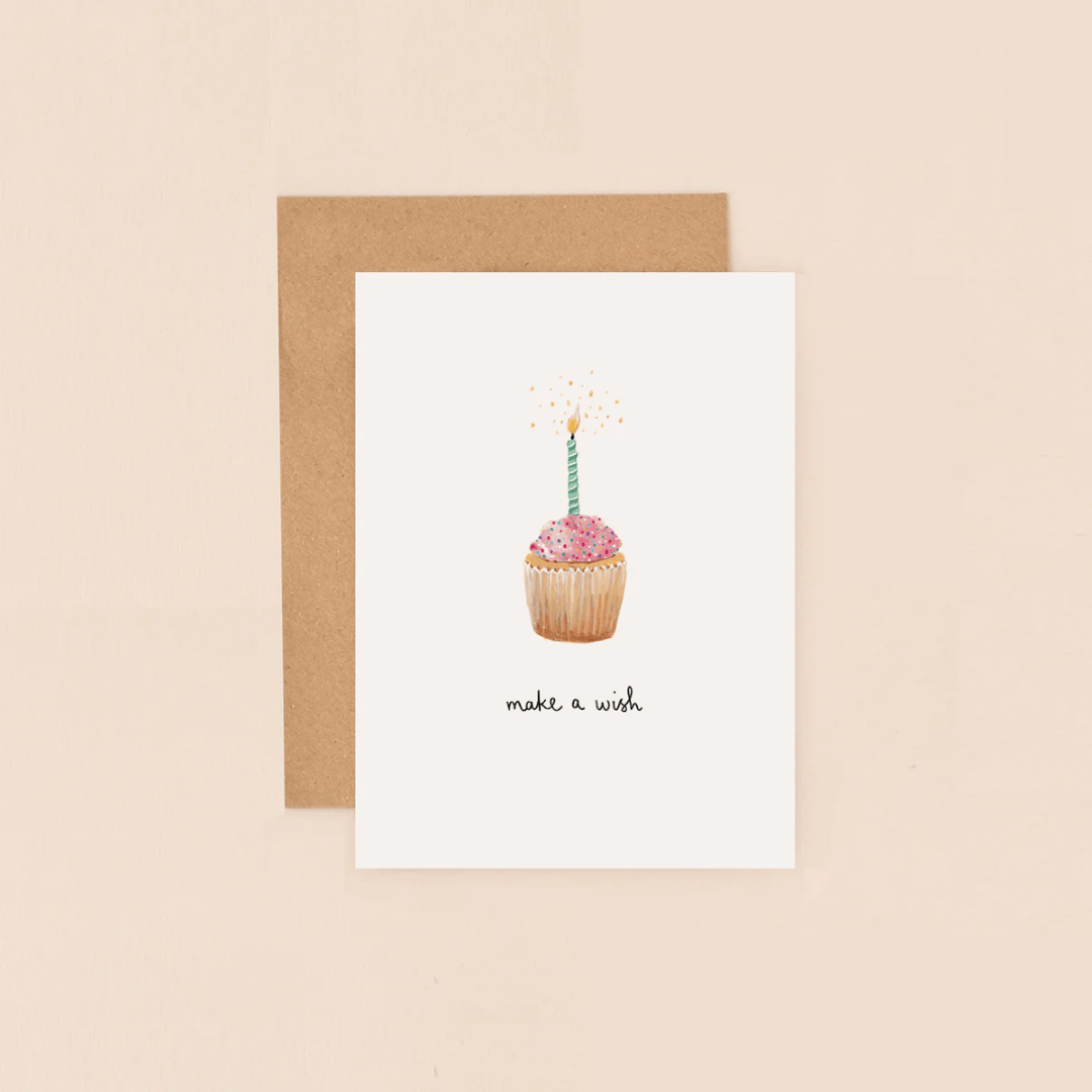 Make A Wish Cupcake Mini Card