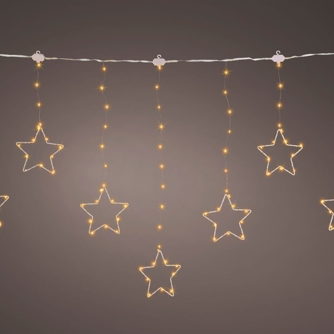 Micro LED Twinkle Curtain Lights - Classic Warm