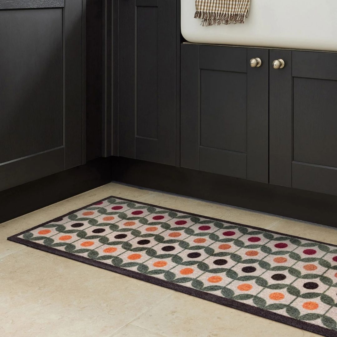 Runner Rug Retro Geo Earth