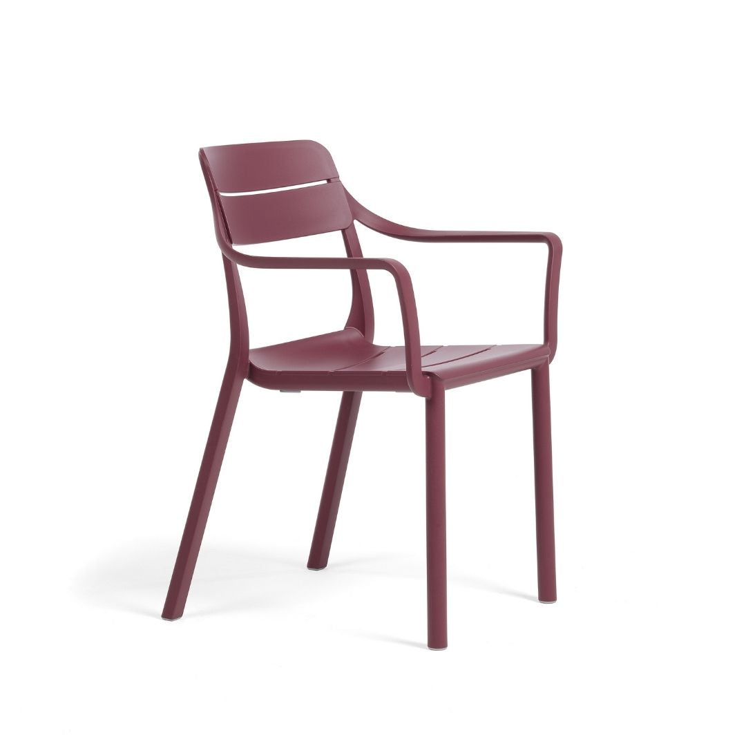 Outdoor Arm Chair Cassia - Burgundy