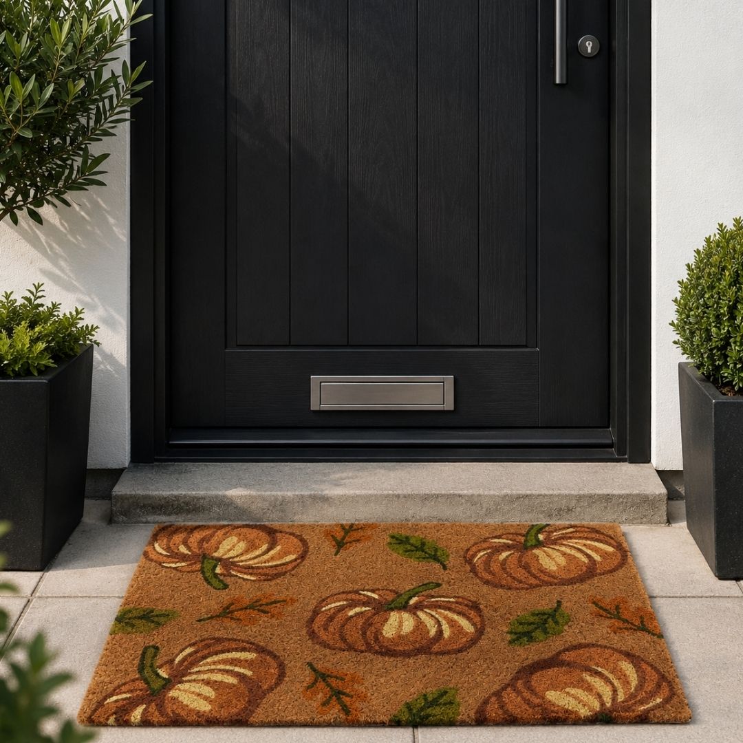 Coir Outdoor Mat Multi Pumpkins 45 x 75cm