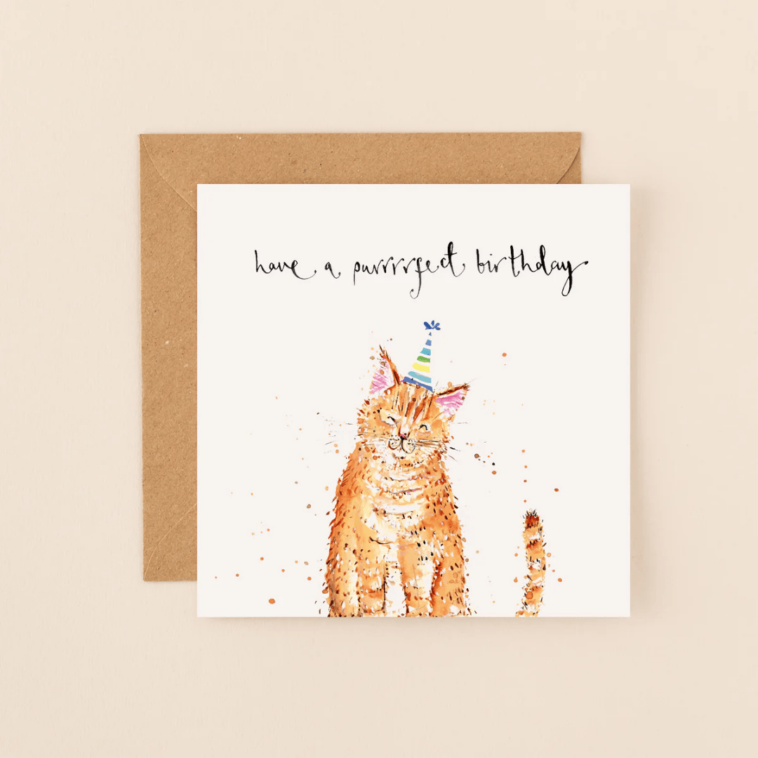 Purrrrfect Birthday Cat Card