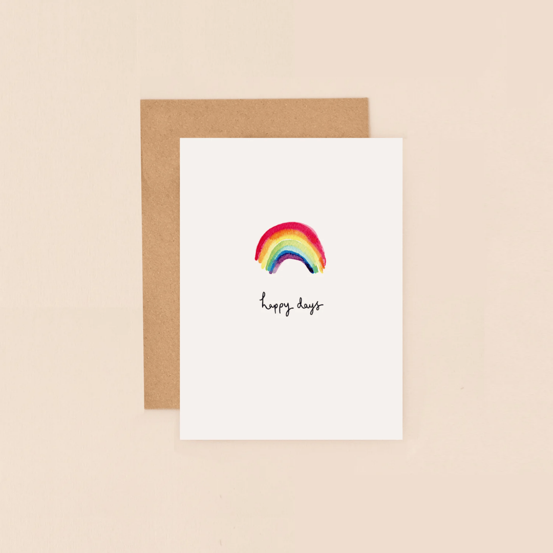 Rainbow Happy Day Mini Card