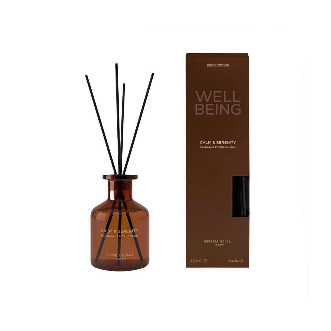 Reed Diffuser Calm & Serenity - Sandalwood & Lime