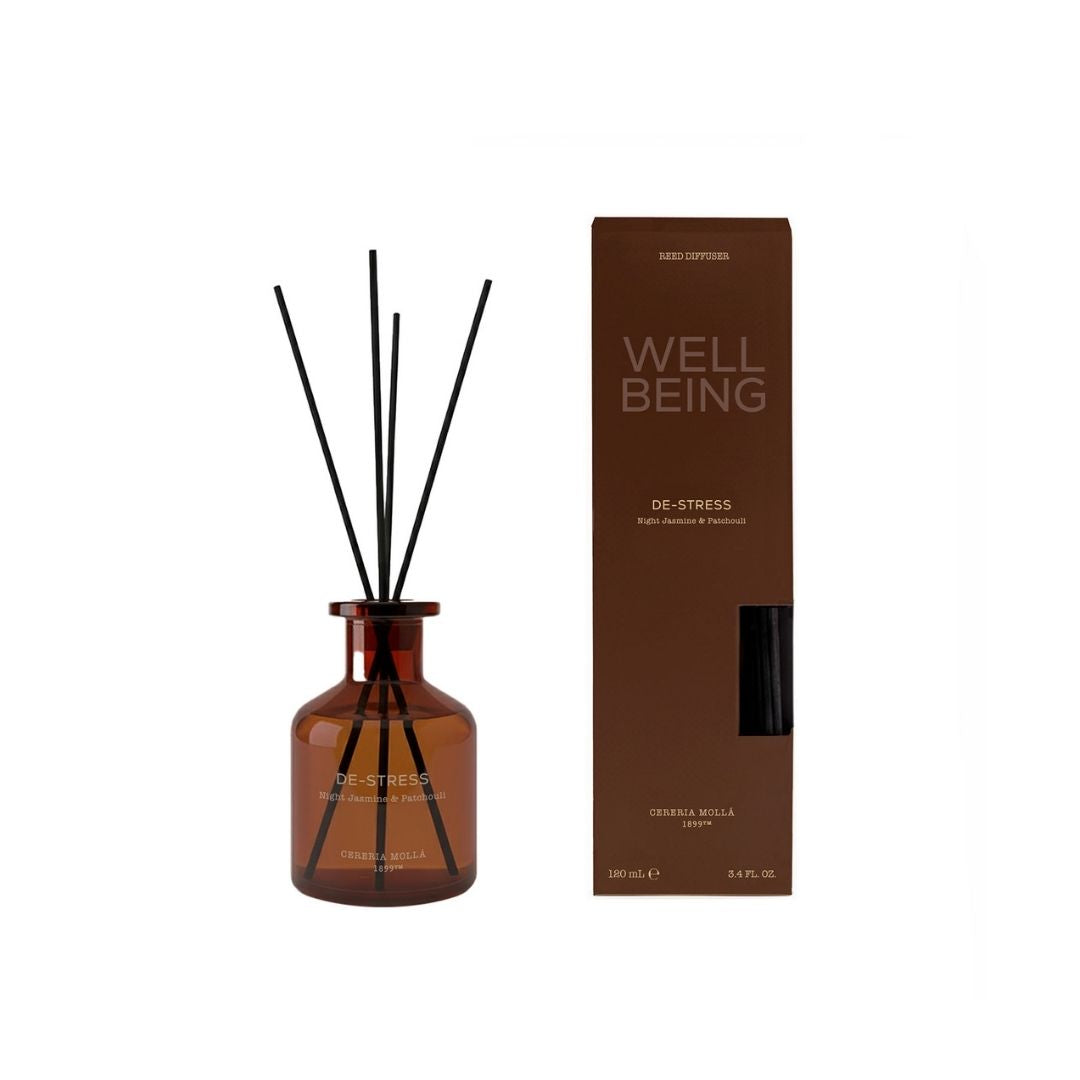 Reed Diffuser De-Stress - Night Jasmine & Patchouli