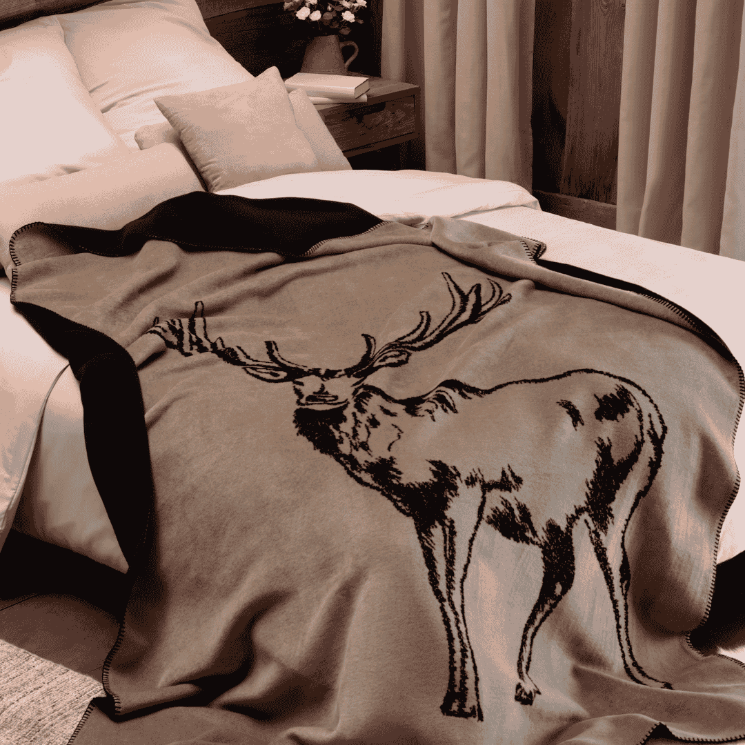 Stag Two Tone Throw