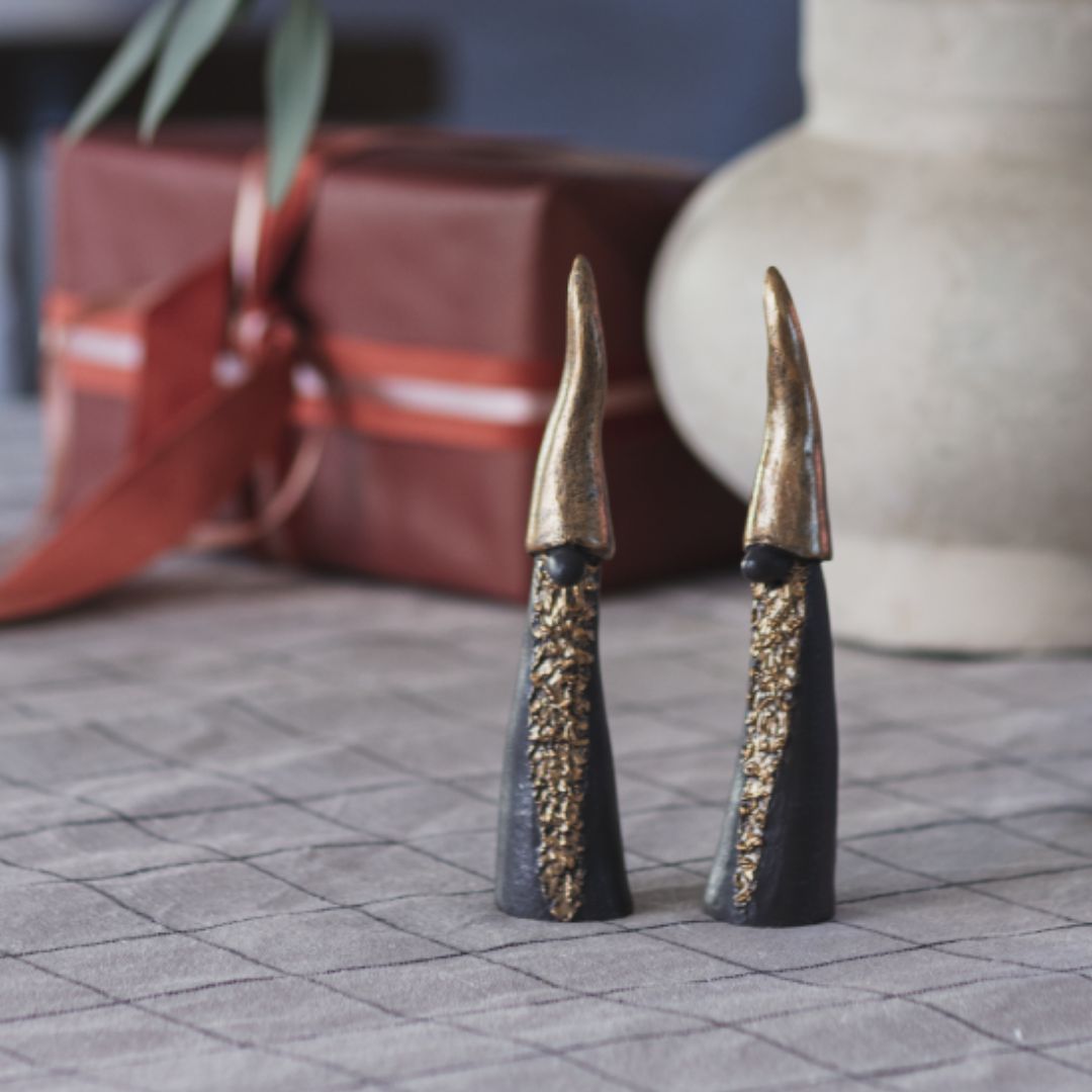 Tall Santa Black Duo