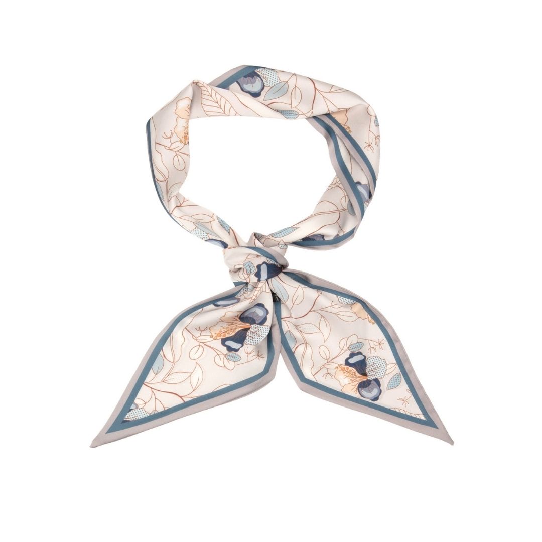 Neck Tie Silver Grey and Teal