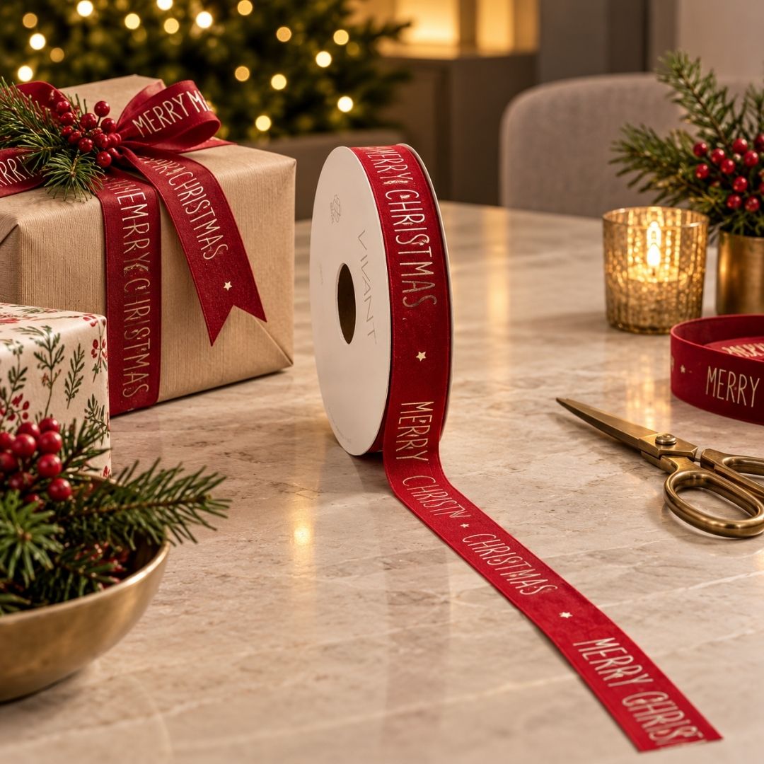 Vellu Christmas Ribbon Red