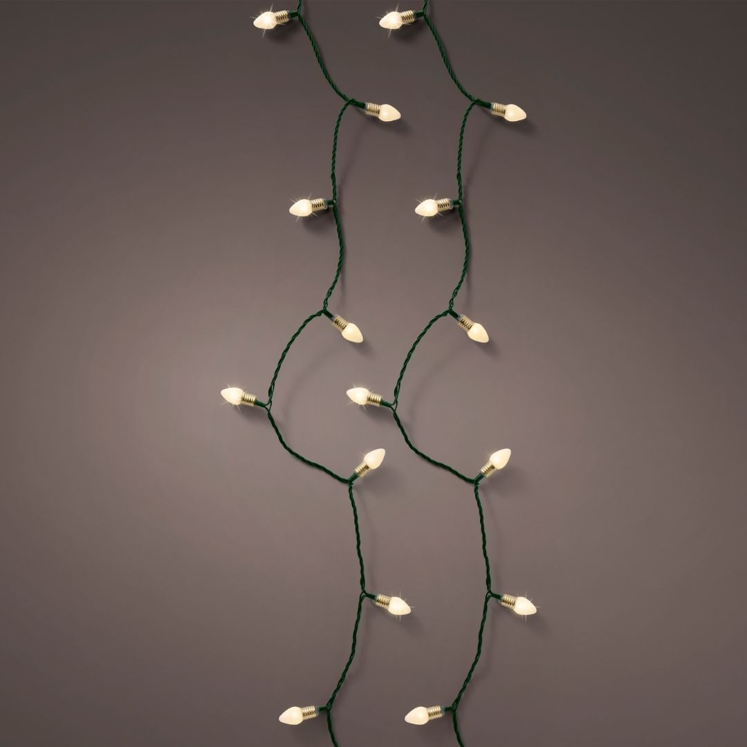 Vintage Christmas Twinkle Lights Warm White
