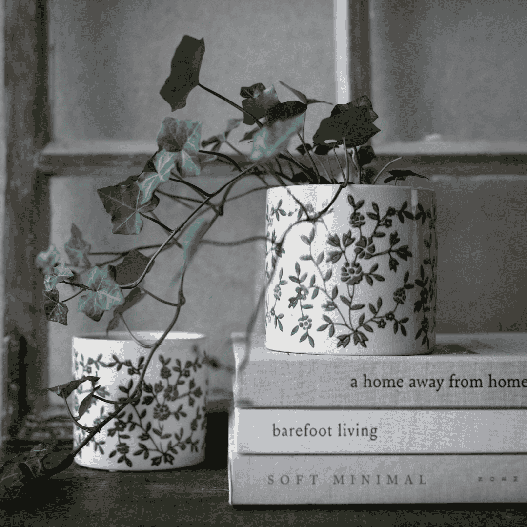 Wilhelmina Pot White/Green