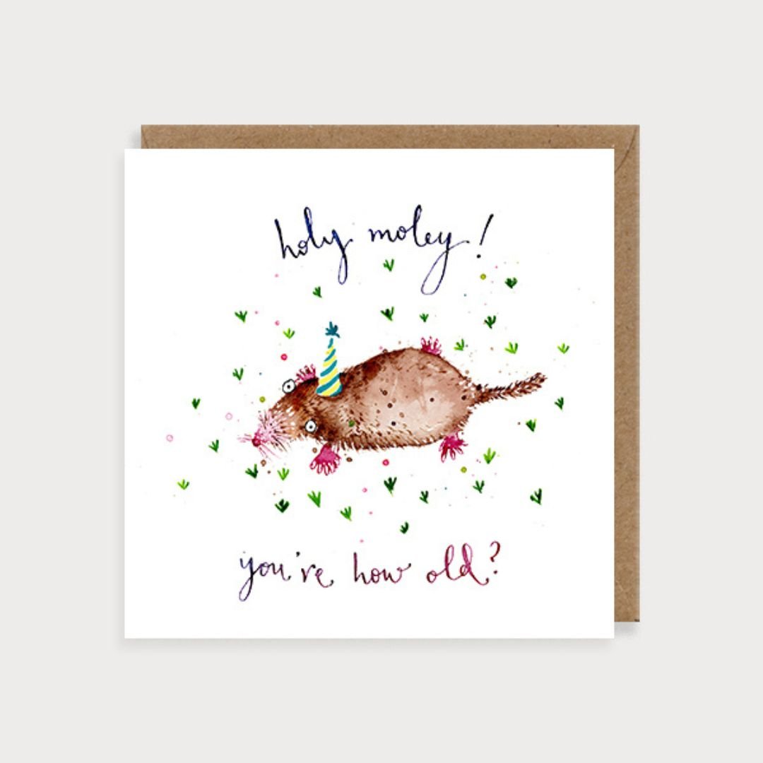 Holey Moley Birthday Card