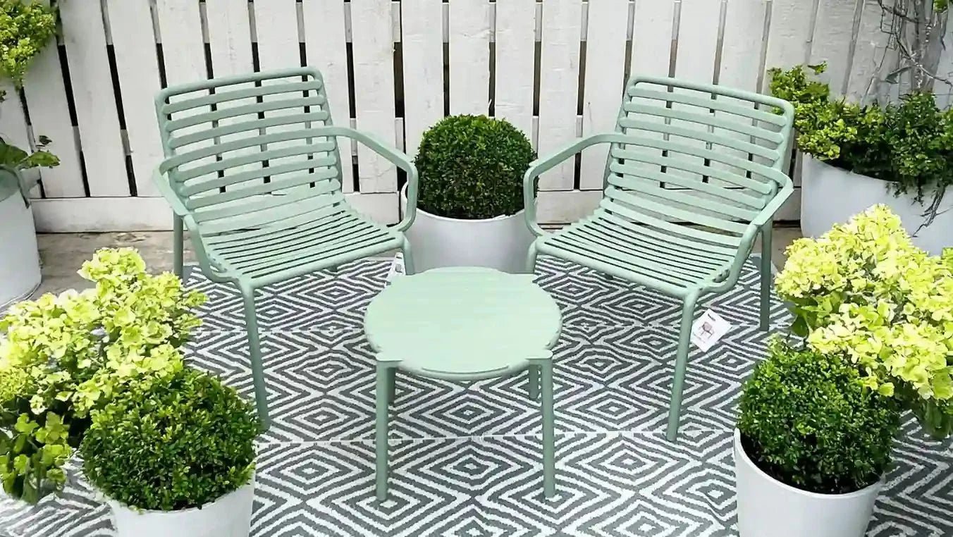 5 space-saving outdoor furniture ideas for compact patios - The Garden House