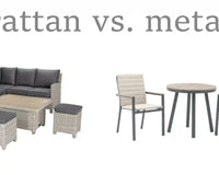 Rattan vs. metal: which outdoor furniture material is best for your backyard? - The Garden House