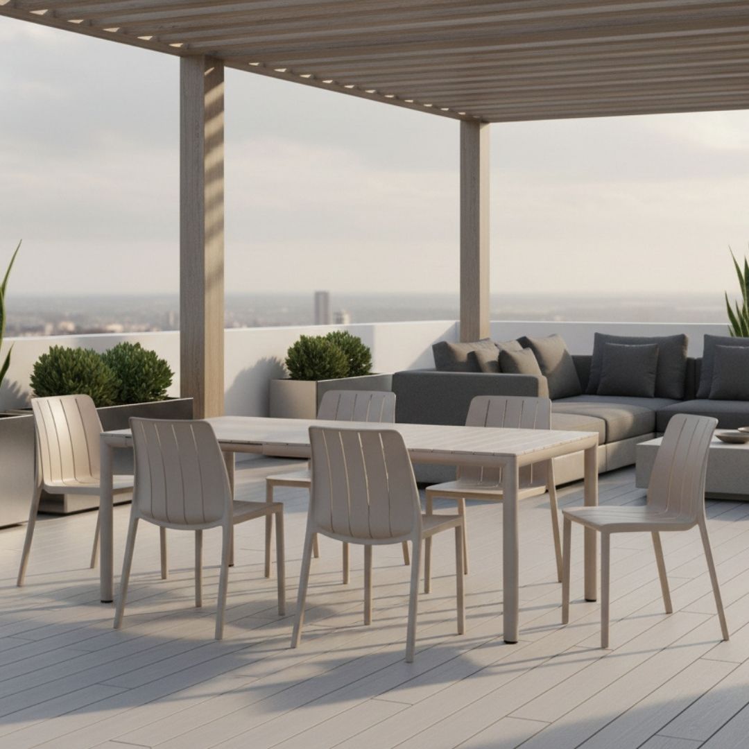 6 Seat Garden Dining Set Corda