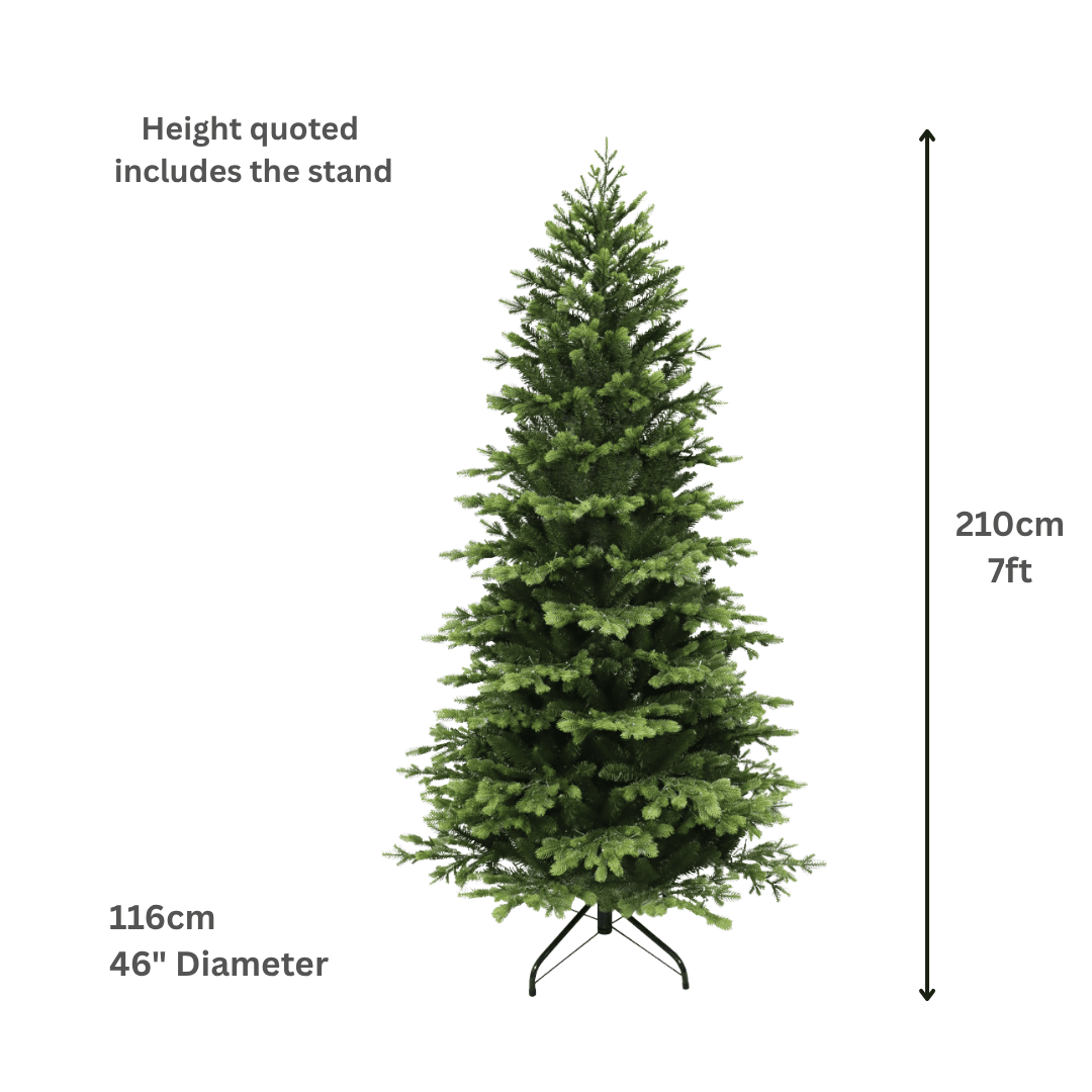 7ft Slim Aurora Artificial Christmas Tree