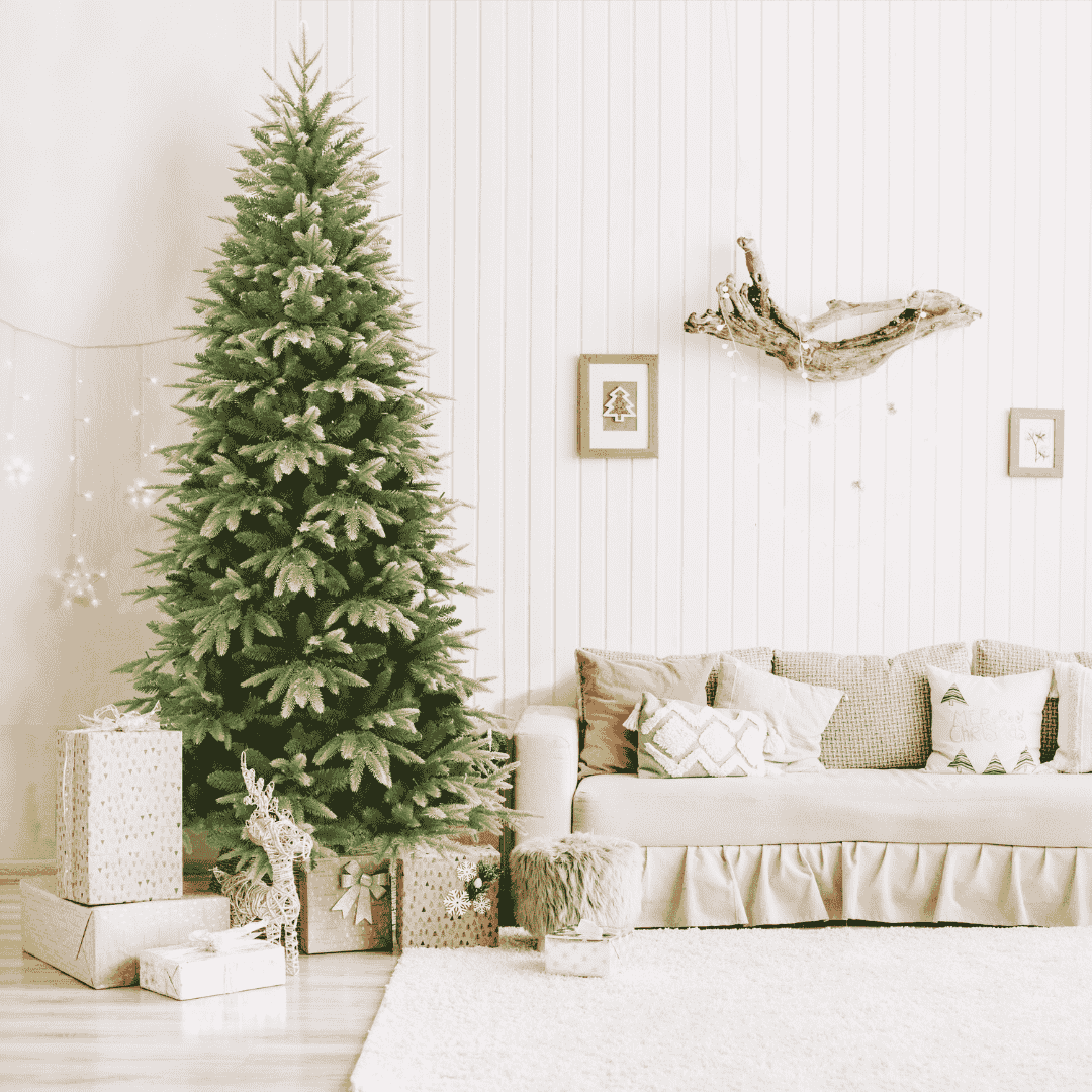 7ft Slim Parque Green Artificial Christmas Tree