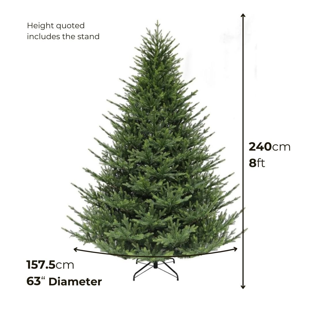 8ft Rosemere Balsam Artificial Christmas Tree