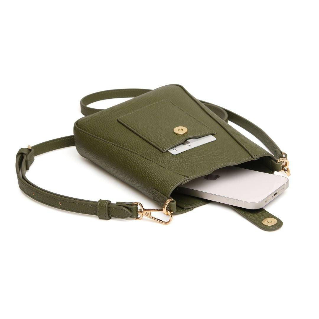 Kensington Phone Cross Body Bag - Olive